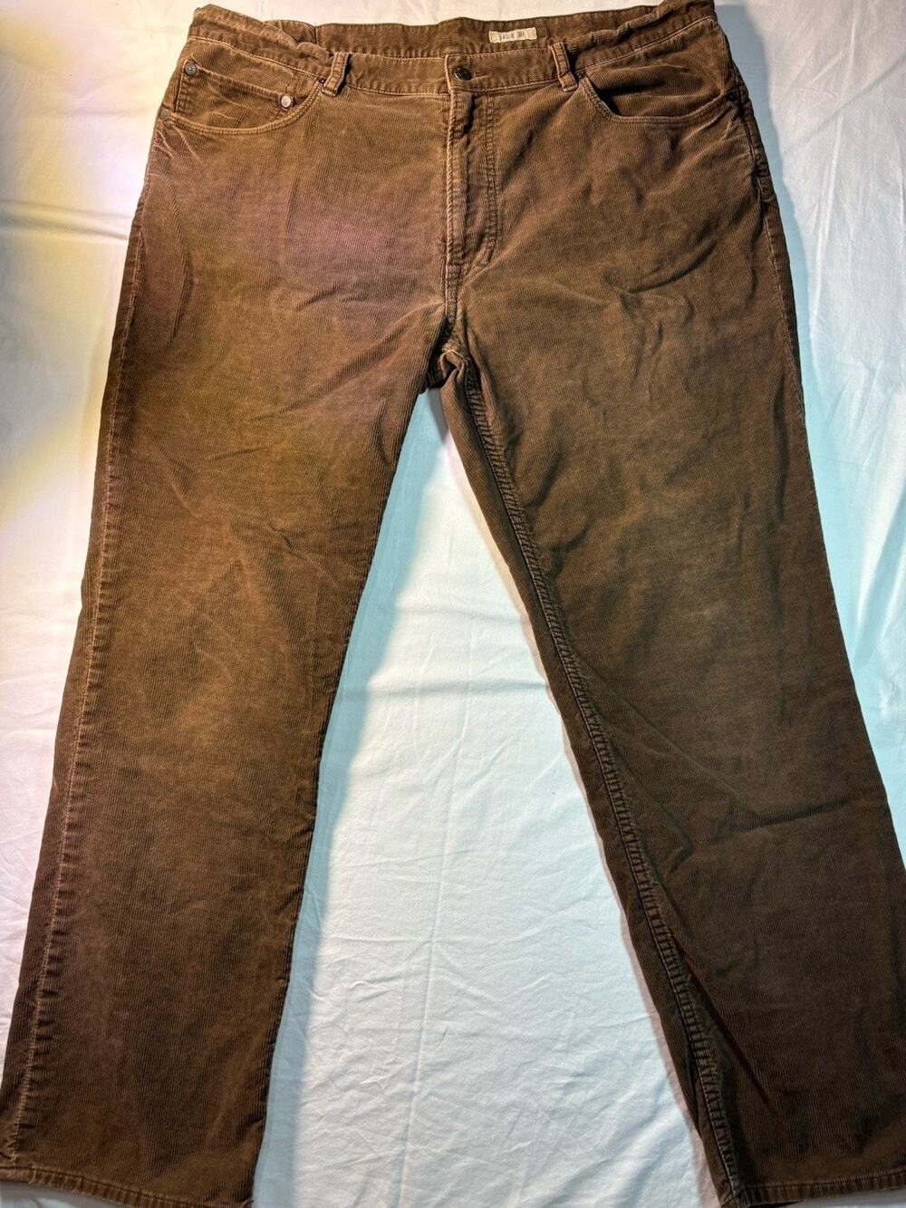 Vntg Polo Ralph Lauren Corduroy Relaxed Pants Mens 40x30 Brown Straight Leg - Picture 1 of 10